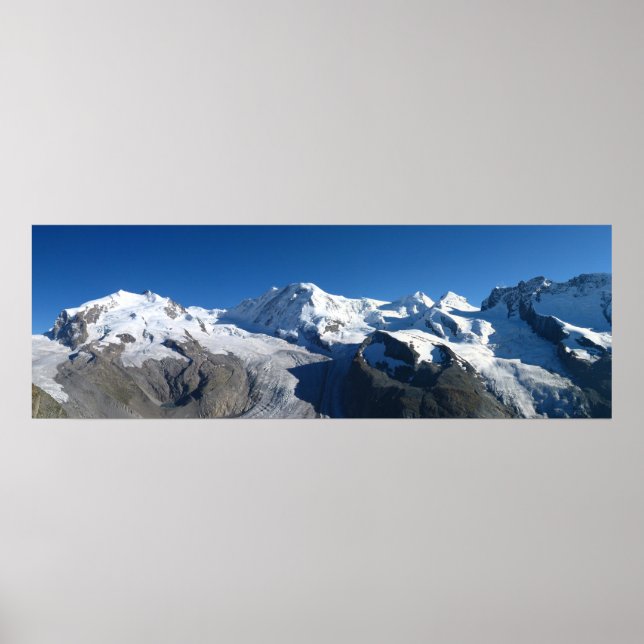 Gornergrat Swiss Alps Poster (Front)