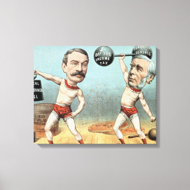 Goschen and Ritchie, the Champion Weight Canvas Print (Front)