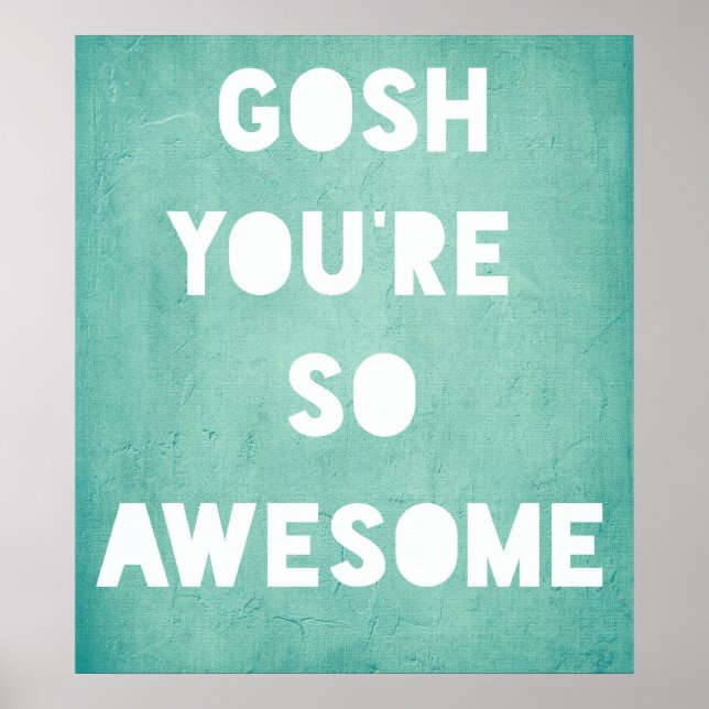 Gosh, Awesome Poster (Front)