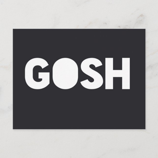 Gosh Postcard (Front)