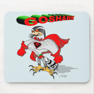 Goshawk Cartoon Mouse Mat