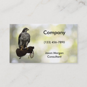 Goshawk on Glove Business Card