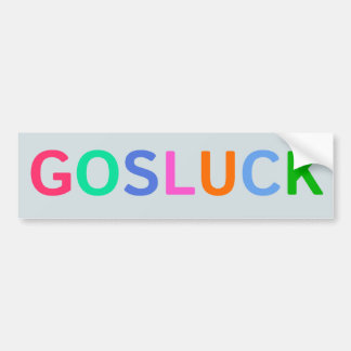 GOSLUCK Bumper Sticker