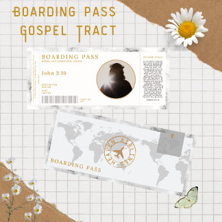 Gospel Boarding pass English  Invitation