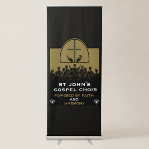 Gospel Choir Church Gifts Retractable Banner