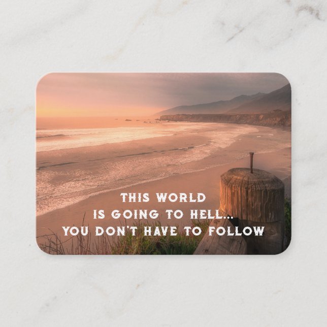 Gospel Evangelism Invite Salvation pocket keepsake (Front)