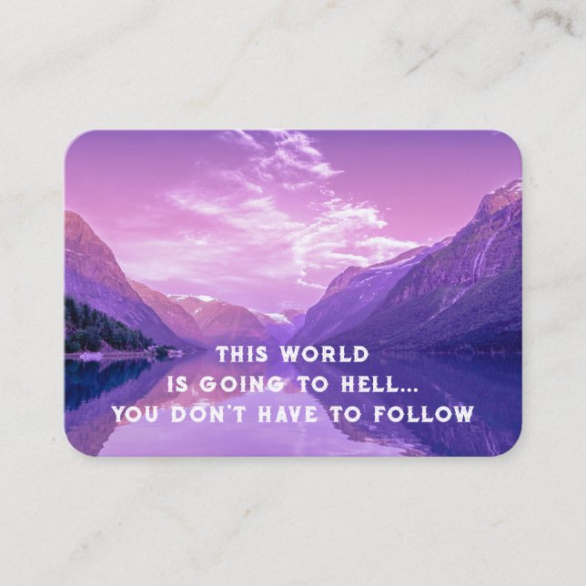 Gospel Evangelism Invite Salvation pocket keepsake (Front)