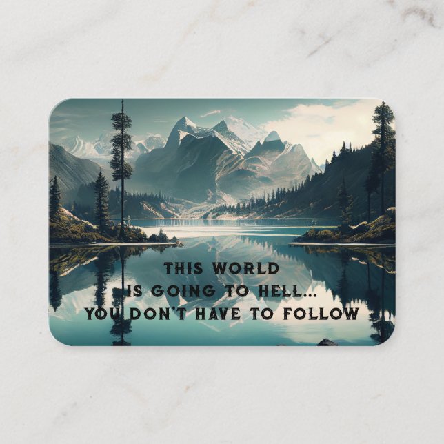 Gospel Evangelism Invite Salvation pocket keepsake (Front)