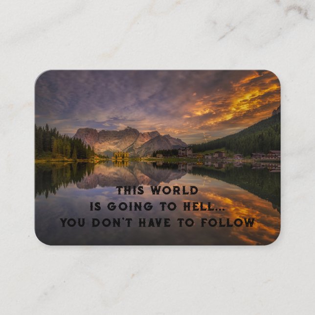 Gospel Evangelism Invite Salvation pocket keepsake (Front)