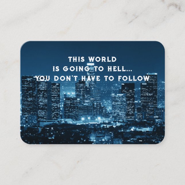 Gospel Evangelism Invite Salvation pocket keepsake (Front)