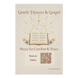 Gospel Hymns Memory Care Poster Dementia Alzheimer