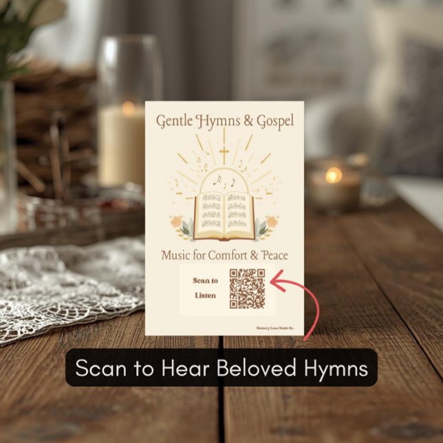 Gospel Hymns Playlist Postcard for Dementia (Creator Uploaded)