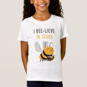 Gospel Kids Christian Faith Cute Bee: I Bee-lieve  T-Shirt