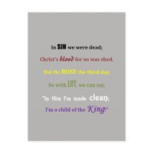 Gospel Message Postcard