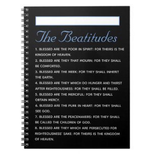Gospel of Matthew Beatitudes Holy Scripture Notebook