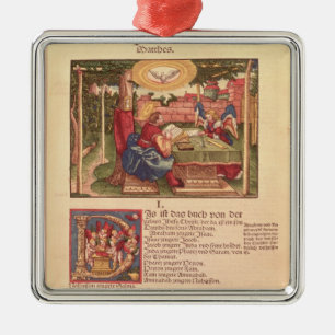 Gospel of St.Matthew, Book I Metal Tree Decoration