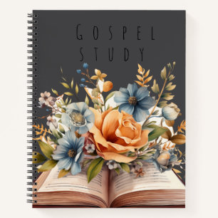 Gospel Study Notebook Floral Bible Study Journal