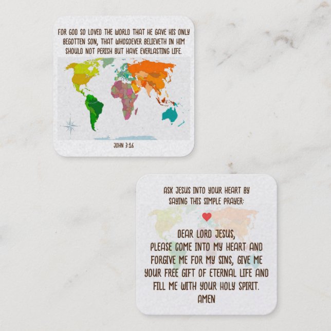 Gospel Tract Card (Front/Back)