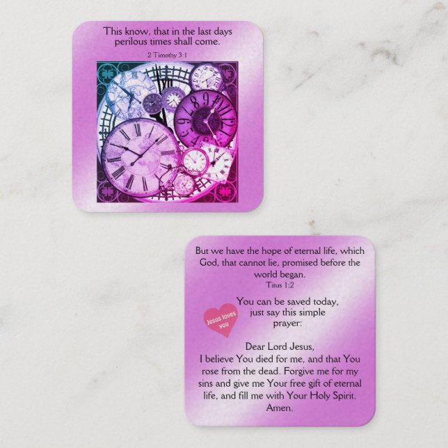Gospel Tract Card (Front/Back)