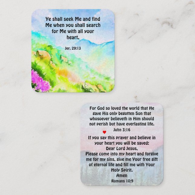 Gospel Tract Card (Front/Back)