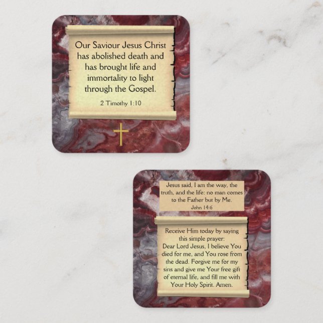 Gospel Tract Card (Front/Back)