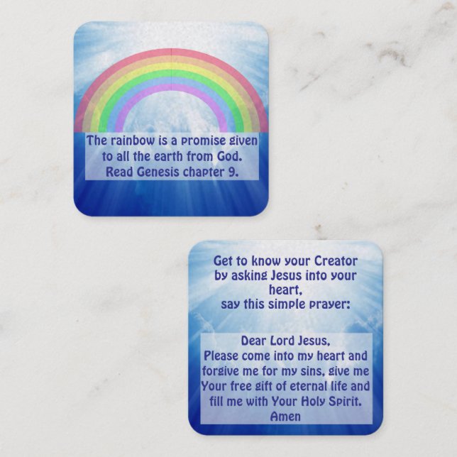 Gospel Tract Card (Front/Back)