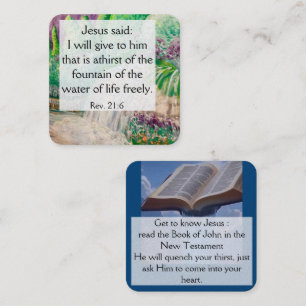 Gospel Tract Card