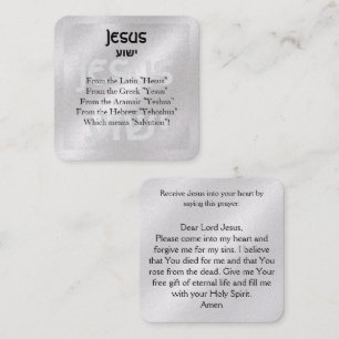Gospel Tract Card