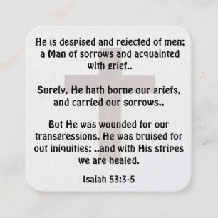 Gospel Tract Card