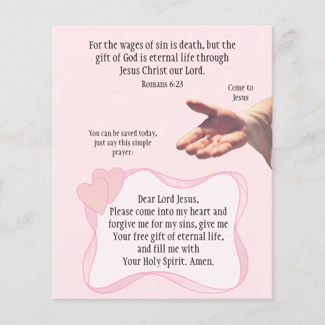 Gospel Tract  Flyer (Front)