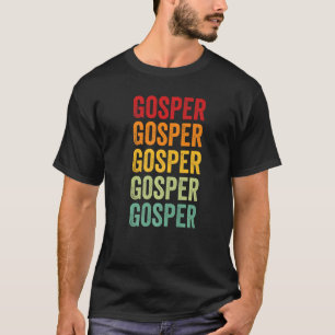 Gosper County Nebraska Rainbow Text T-Shirt