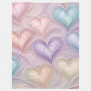 Gossamer Hearts Fleece Blanket