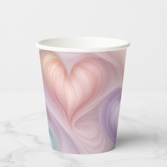 Gossamer Hearts Paper Cups (Front)