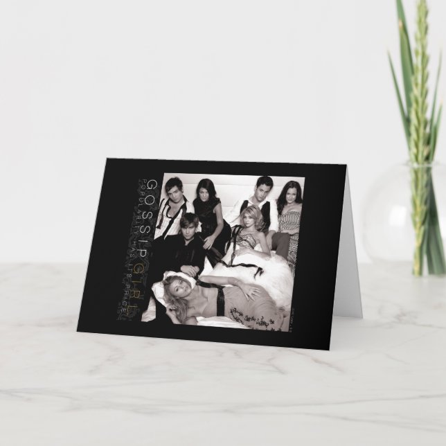 Gossip Girl Black and White Group Graphic Card (Front)