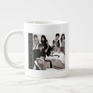 Gossip Girl Black and White Group Graphic Large Coffee Mug