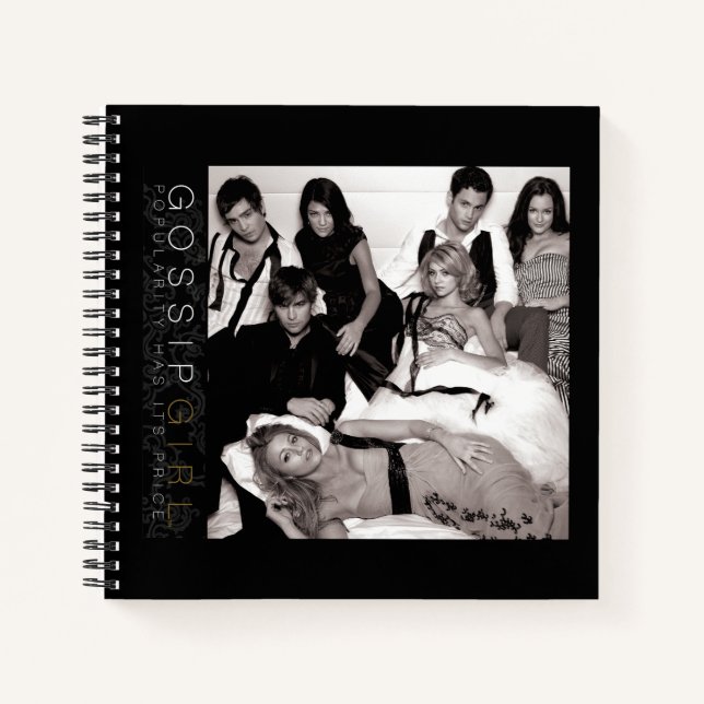 Gossip Girl Black and White Group Graphic Notebook (Front)