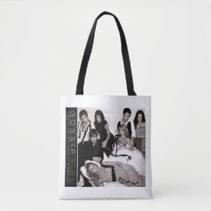 Gossip Girl Black and White Group Graphic Tote Bag
