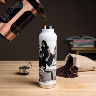 Gossip Girl Black and White Group Graphic Water Bottle