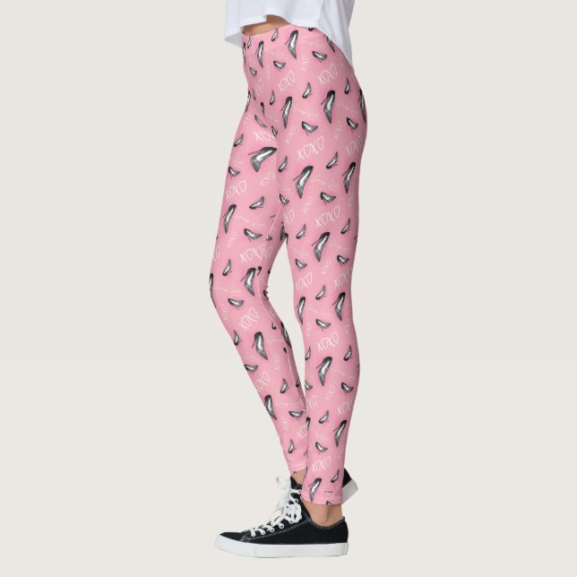 Gossip Girl High Heels Pattern Leggings (Left)