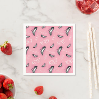 Gossip Girl High Heels Pattern Napkin