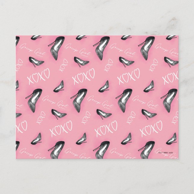 Gossip Girl High Heels Pattern Postcard (Front)