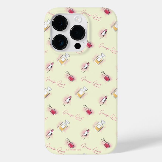 Gossip Girl Lipstick & Perfume Pattern Case-Mate iPhone Case (Back)