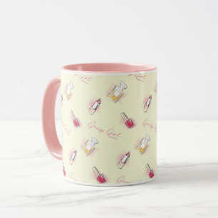 Gossip Girl Lipstick & Perfume Pattern Mug