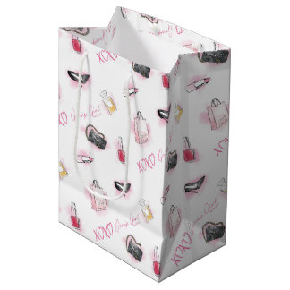 Gossip Girl Makeup Pattern Medium Gift Bag
