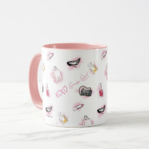 Gossip Girl Makeup Pattern Mug