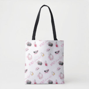 Gossip Girl Makeup Pattern Tote Bag