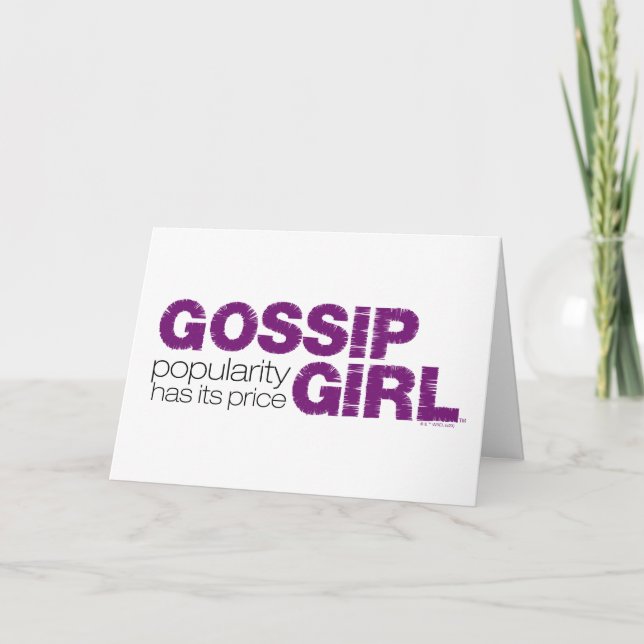 Gossip Girl - Popularity Has Its Price Card (Front)