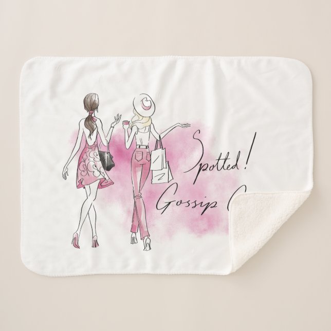 Gossip Girl - Spotted! Sherpa Blanket (Front (Horizontal))