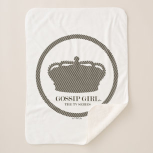 Gossip Girl TV Series Crown Icon Sherpa Blanket