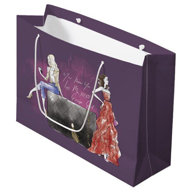 Gossip Girl - You Know You Love Me Large Gift Bag (Front Angled)